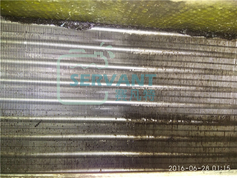 翅片清洗中的對(duì)比